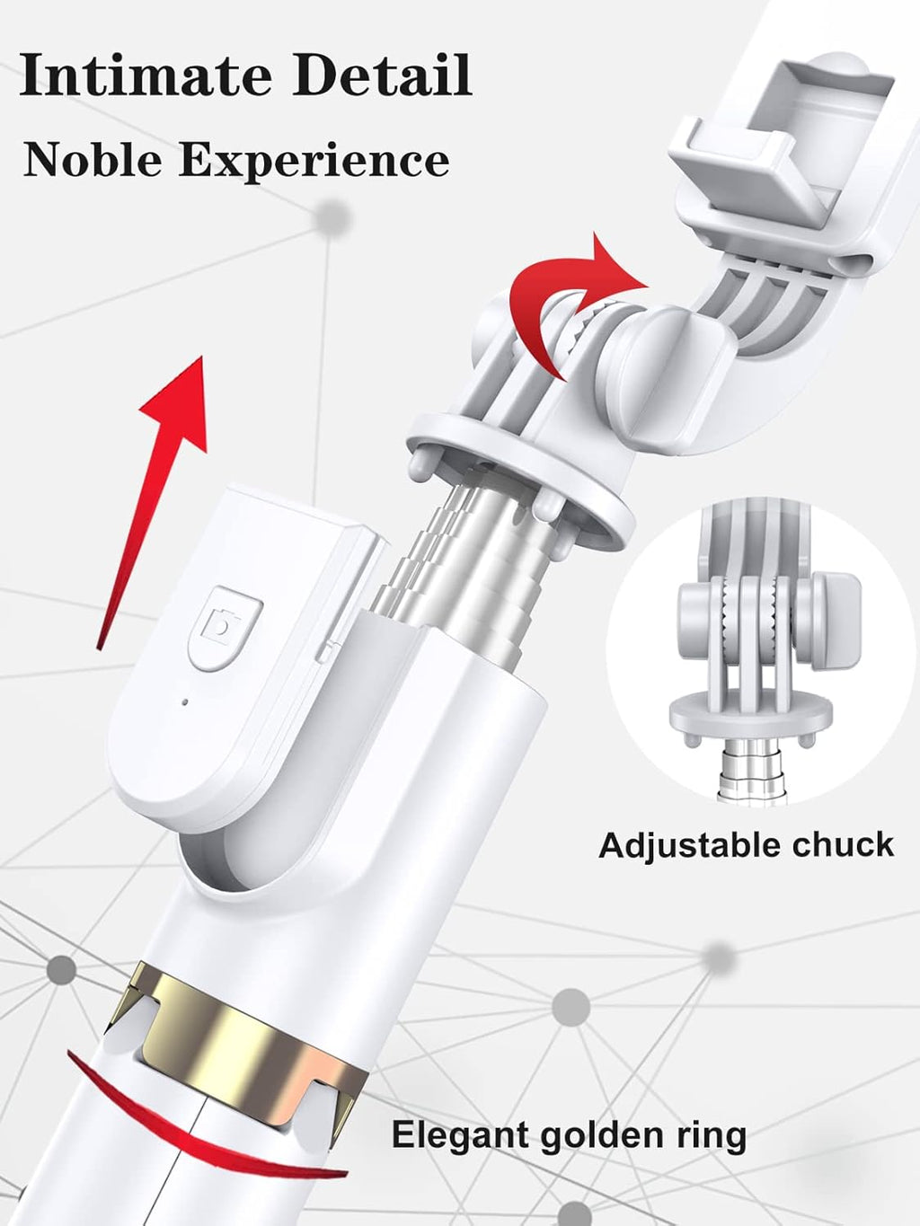 Ultimate Selfie Stick Tripod with Wireless Remote & LED Fill Light - Compatible with iPhone & Android Smartphones (Upgraded 46'' Design)