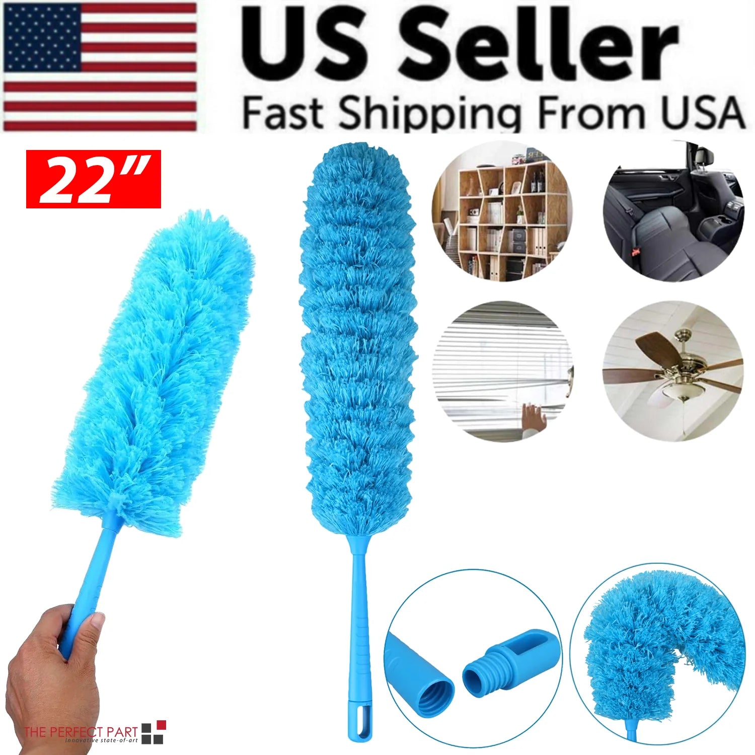 Microfiber Duster- Cleaning Brush- Bendable 