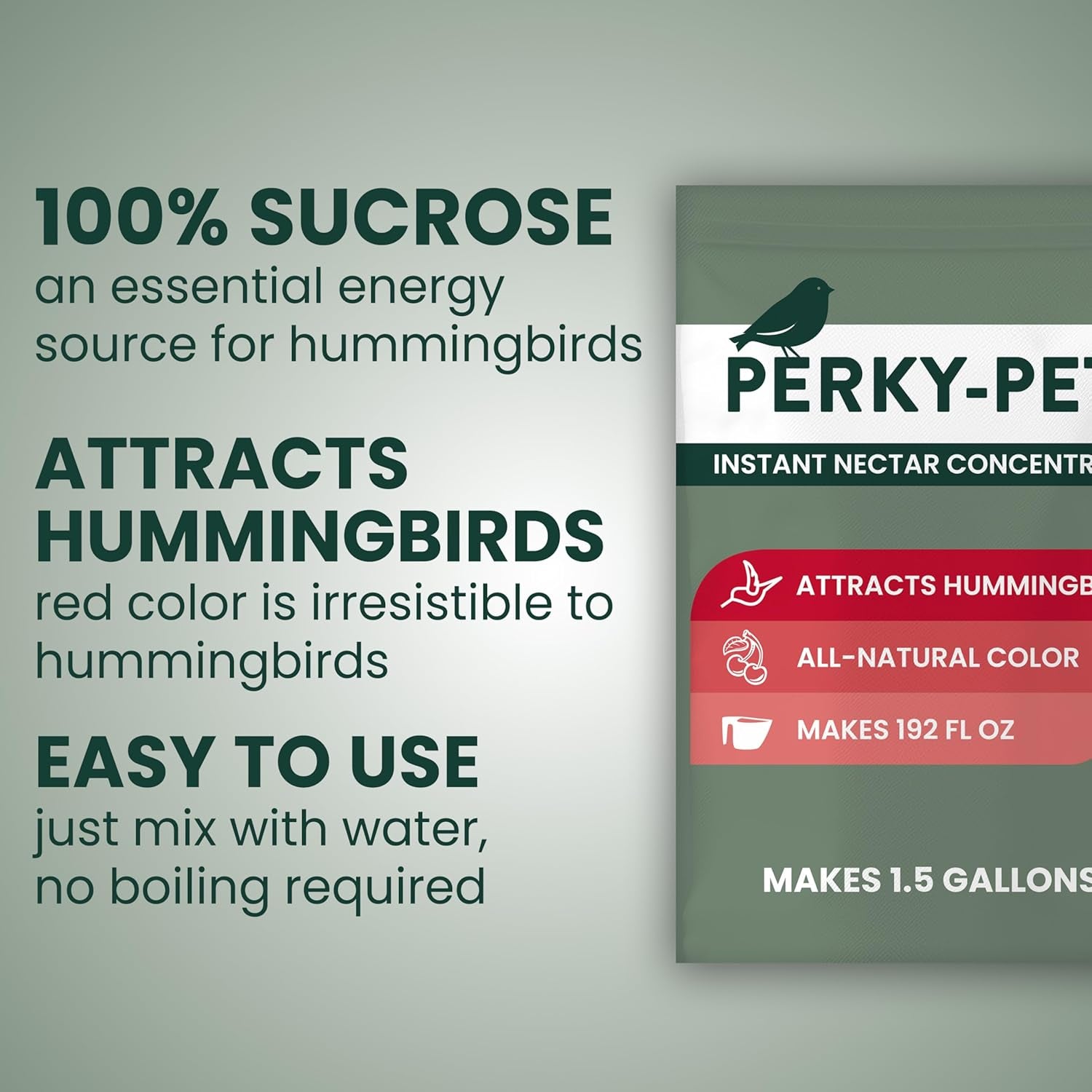 Hummingbird Instant Nectar Powder - 2 Lb Bag - Makes 192 Oz of Sweet Nectar - 100% Sucrose Formula