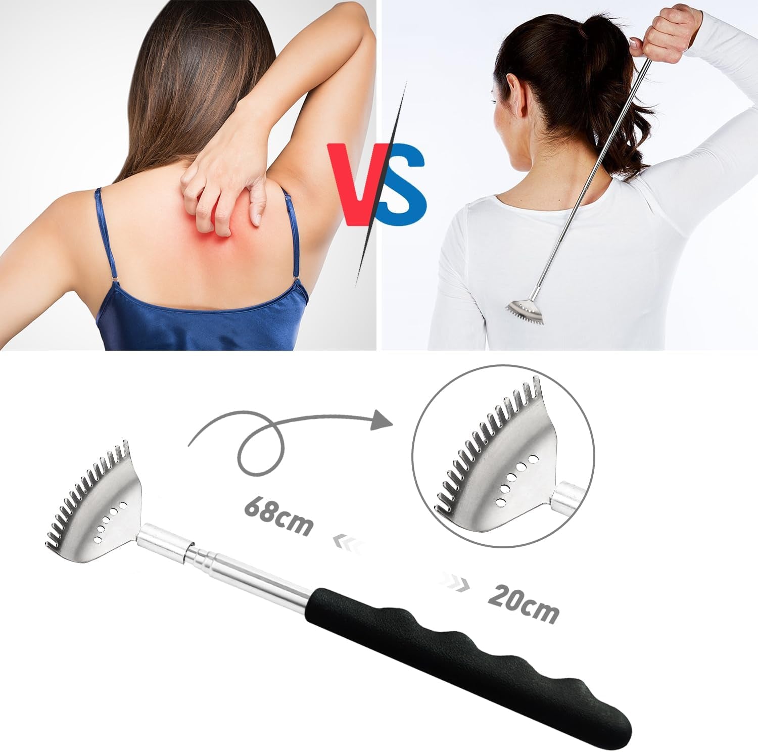 20-Finger Head Massager & Back Scratcher - Ultimate Relaxation Gift for Men and Women, for Scalp and Hair Stimulation