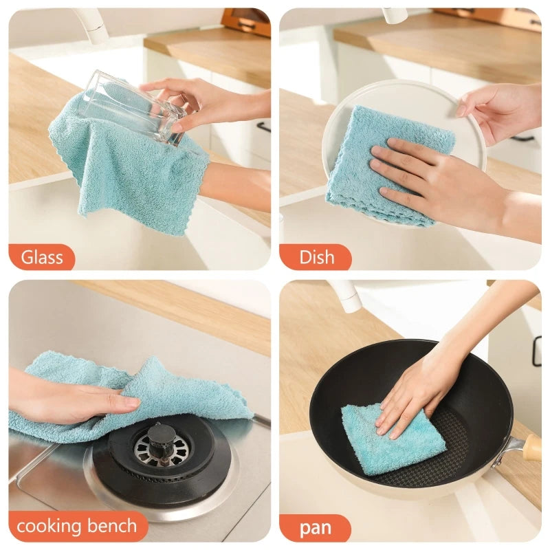 Ultimate Clean Set: 12 or 18 Ultra-Absorbent Multi-Functional Cloths for Kitchen & Bathroom Bliss