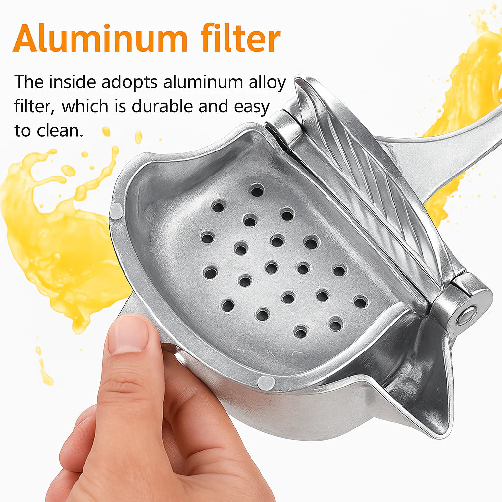 Premium Heavy Duty Metal Manual Juicer - Effortlessly Squeeze Fresh Lemon & Orange Juice!