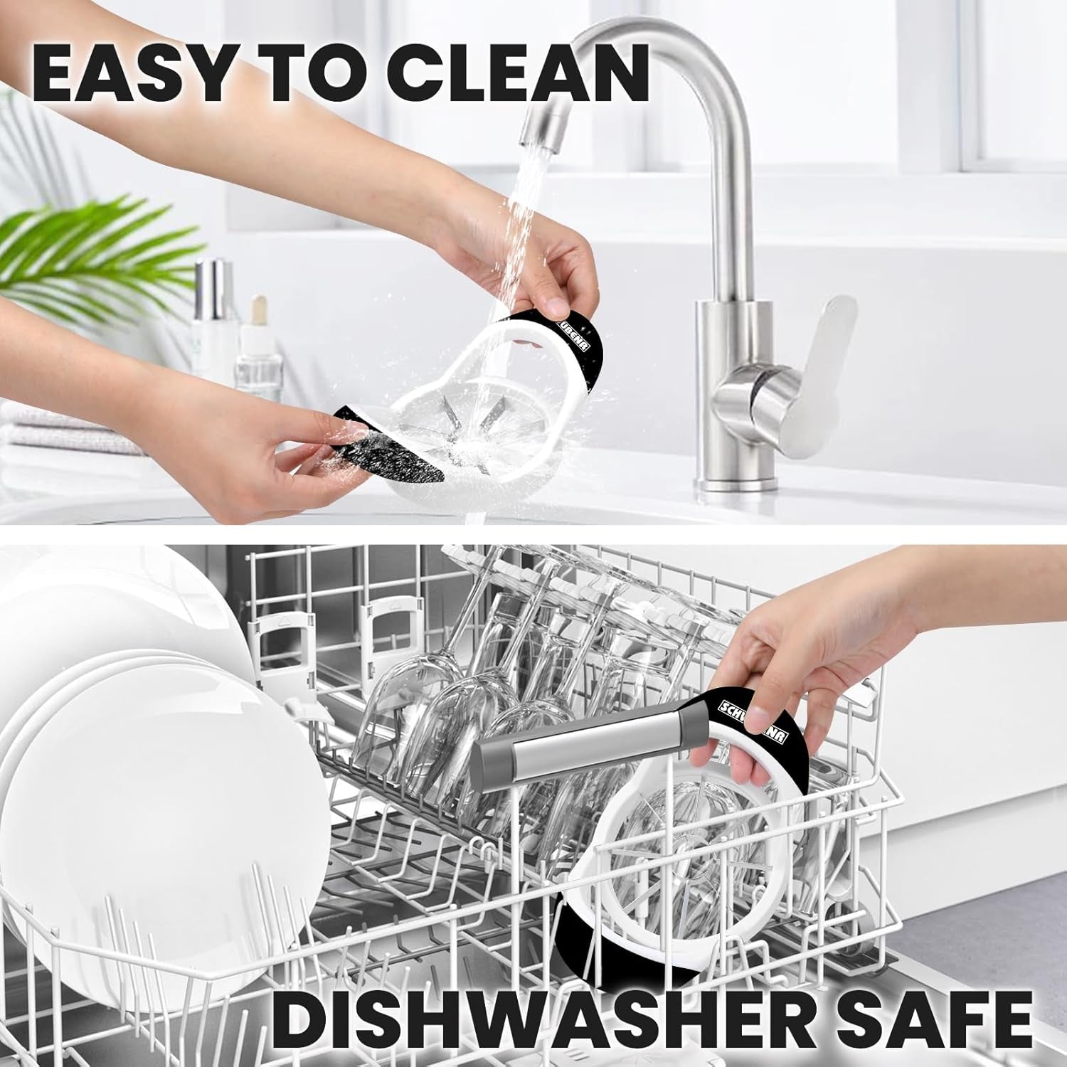 Professional 3.5 Inch Apple Slicer & Corer - Super Sharp Stainless Steel Cutter with 8 Blades - Effortless Apple Prep Tool (Black)