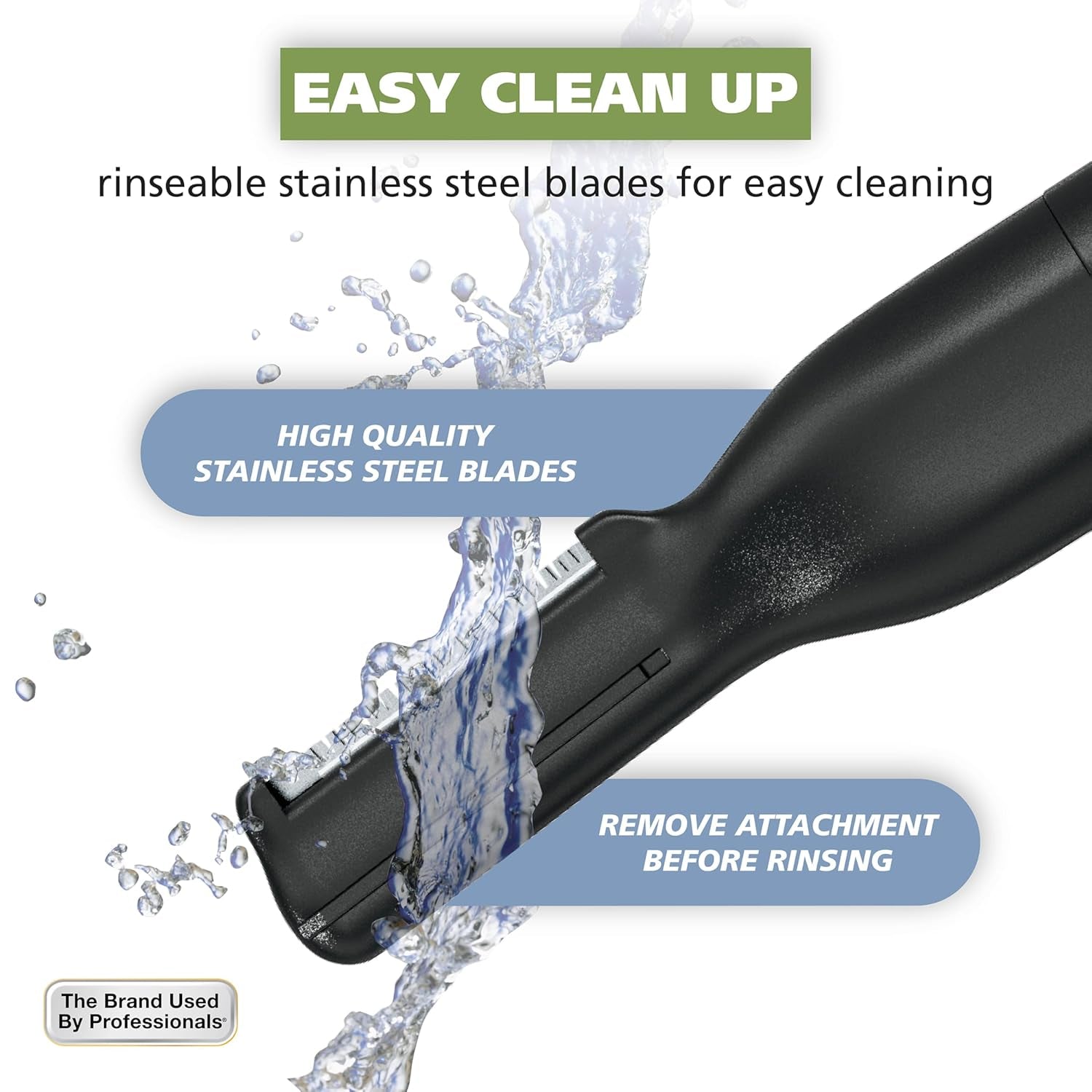 Micro Groomsman Personal Trimmer - All-in-One Battery-Powered Grooming Tool for Precise Eyebrow, Nose, and Ear Care with Easy-Clean Rinseable Heads