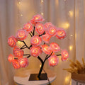 Enchanting 36/108 LED Rose Light String Table Lamp - USB Powered Night Light