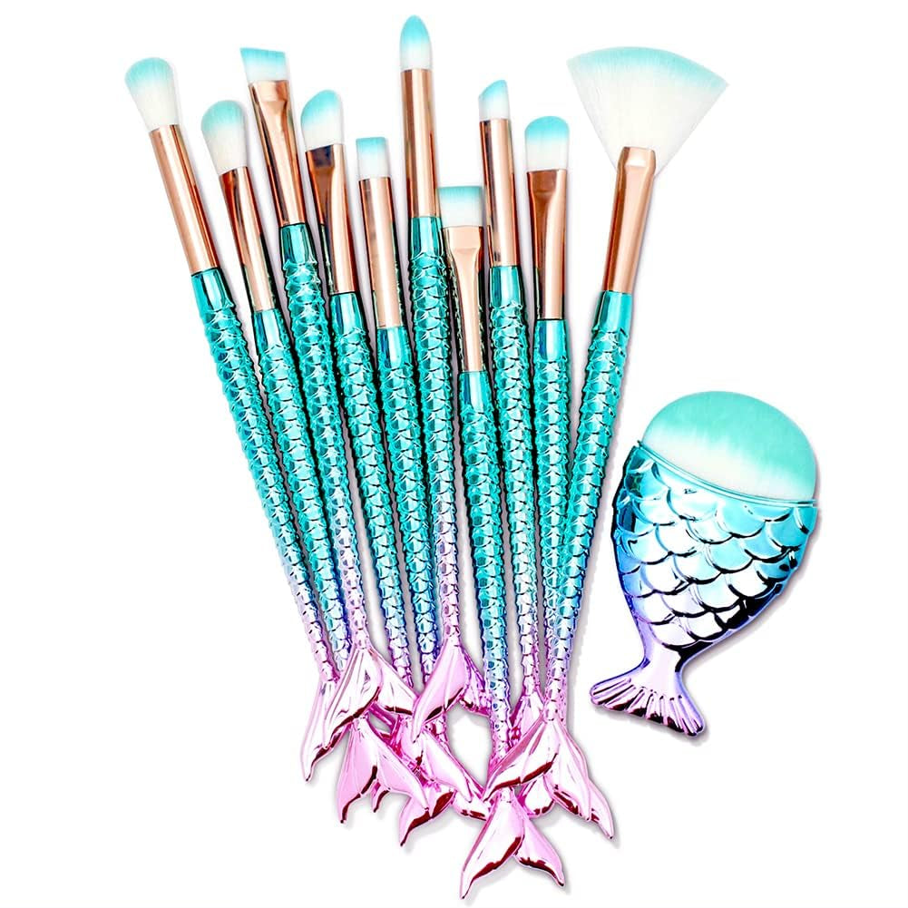 11 PC Makeup Brush Set - Essentials for Teens and Women