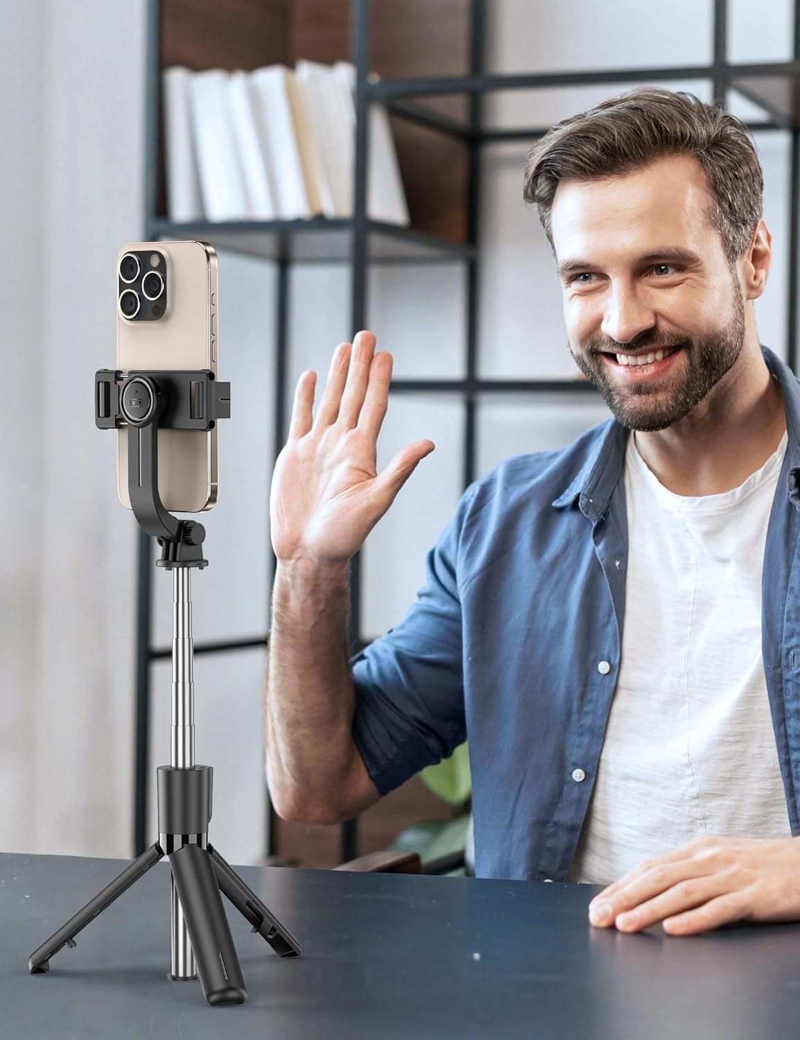 Ultimate 4-in-1 Portable Selfie Stick & Tripod with Wireless Remote - 360° Rotating Mini Stand for iPhone & Android