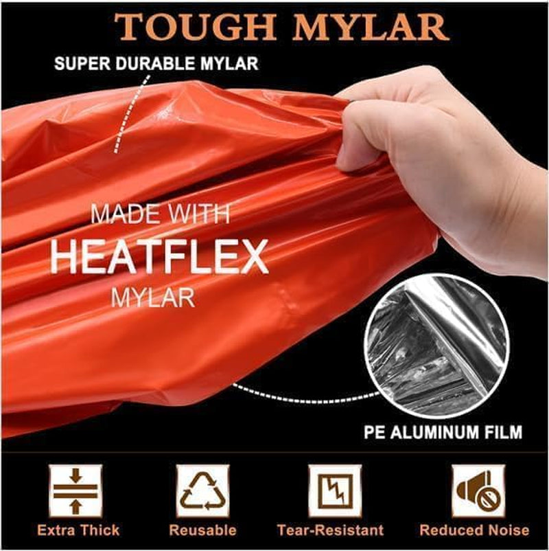 Ultimate Survival Tent Kit: All-Weather Protection for Camping, Hiking & Emergency Preparedness - Includes Whistle, Paracord, and Blanket