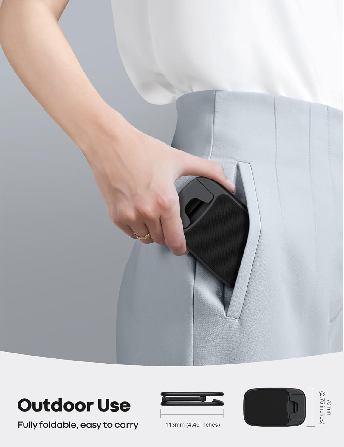 Adjustable Cell Phone Stand - Foldable Portable Holder for iPhone 17-11 Pro Max, Galaxy S25 & More - Perfect Office Gift Accessory