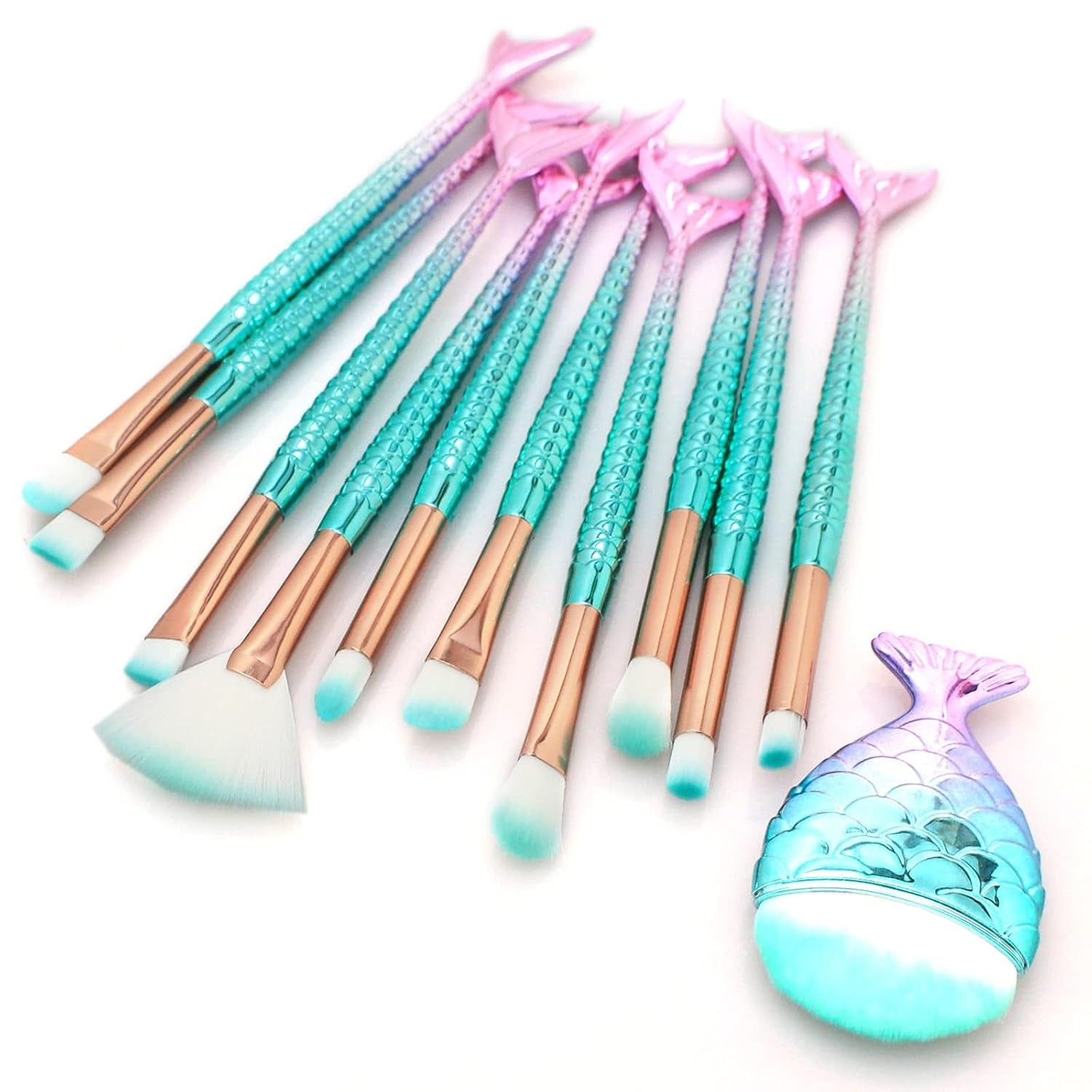 11 PC Makeup Brush Set - Essentials for Teens and Women