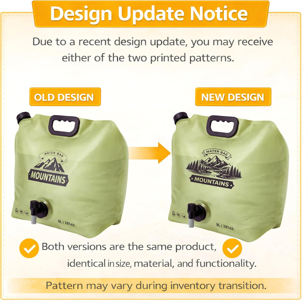 2 Gallon Collapsible Camping Water Container with Spout - Reusable & Foldable Water Jug for Outdoor Adventures & Emergency Preparedness