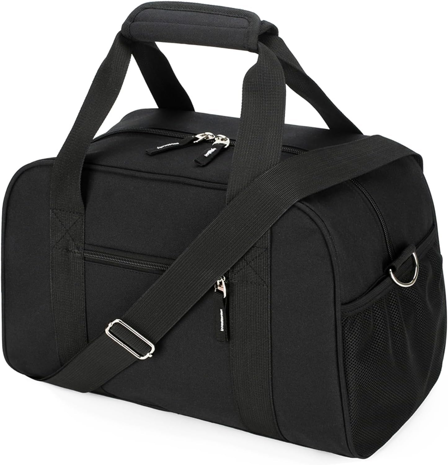14-Inch Lightweight Mini Duffle Bag - Perfect Gym & Travel Companion for Men & Women - Stylish Black Carry-On Design