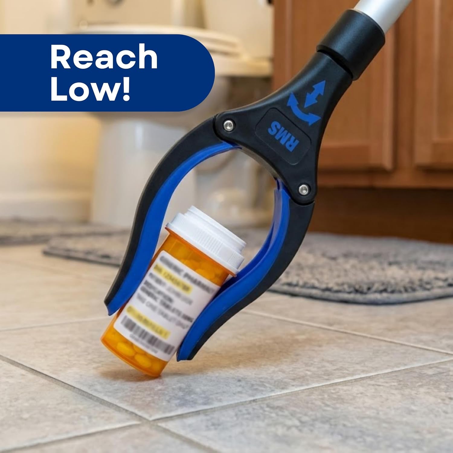 34" Extra Long Foldable Reacher Grabber with Rotating Jaw - Ultimate Gripping Tool for Easy Access