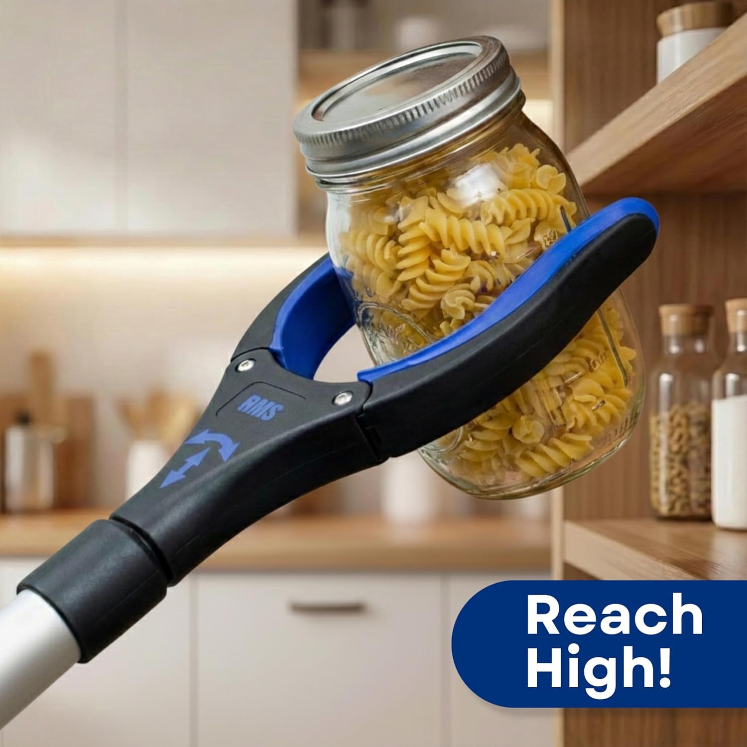 34" Extra Long Foldable Reacher Grabber with Rotating Jaw - Ultimate Gripping Tool for Easy Access