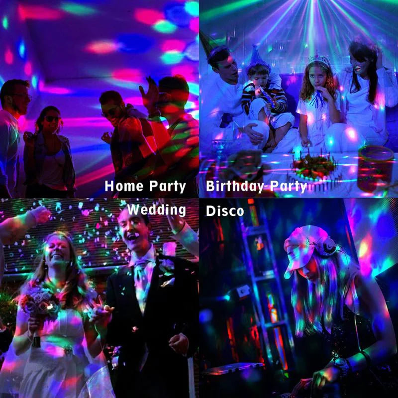 Vibrant Sound-Activated Disco Party Strobe LED DJ Ball Dance Lamp