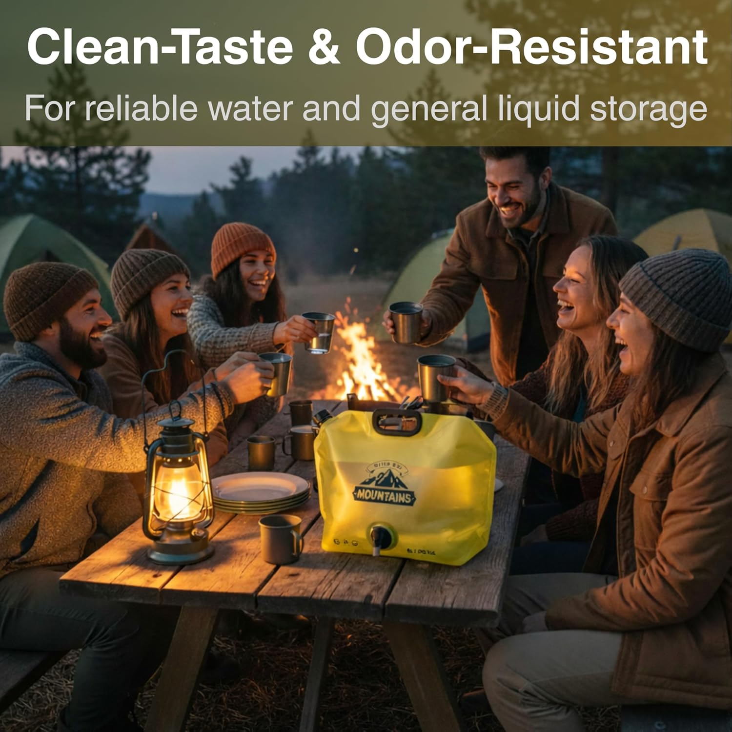 2 Gallon Collapsible Camping Water Container with Spout - Reusable & Foldable Water Jug for Outdoor Adventures & Emergency Preparedness