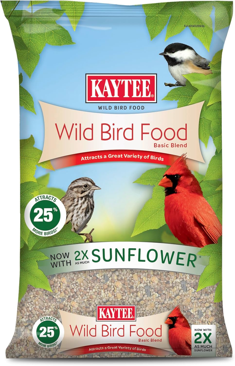 Premium  Wild Bird Food Basic Seed Blend - 5 Lb for Vibrant Backyard Birdwatching