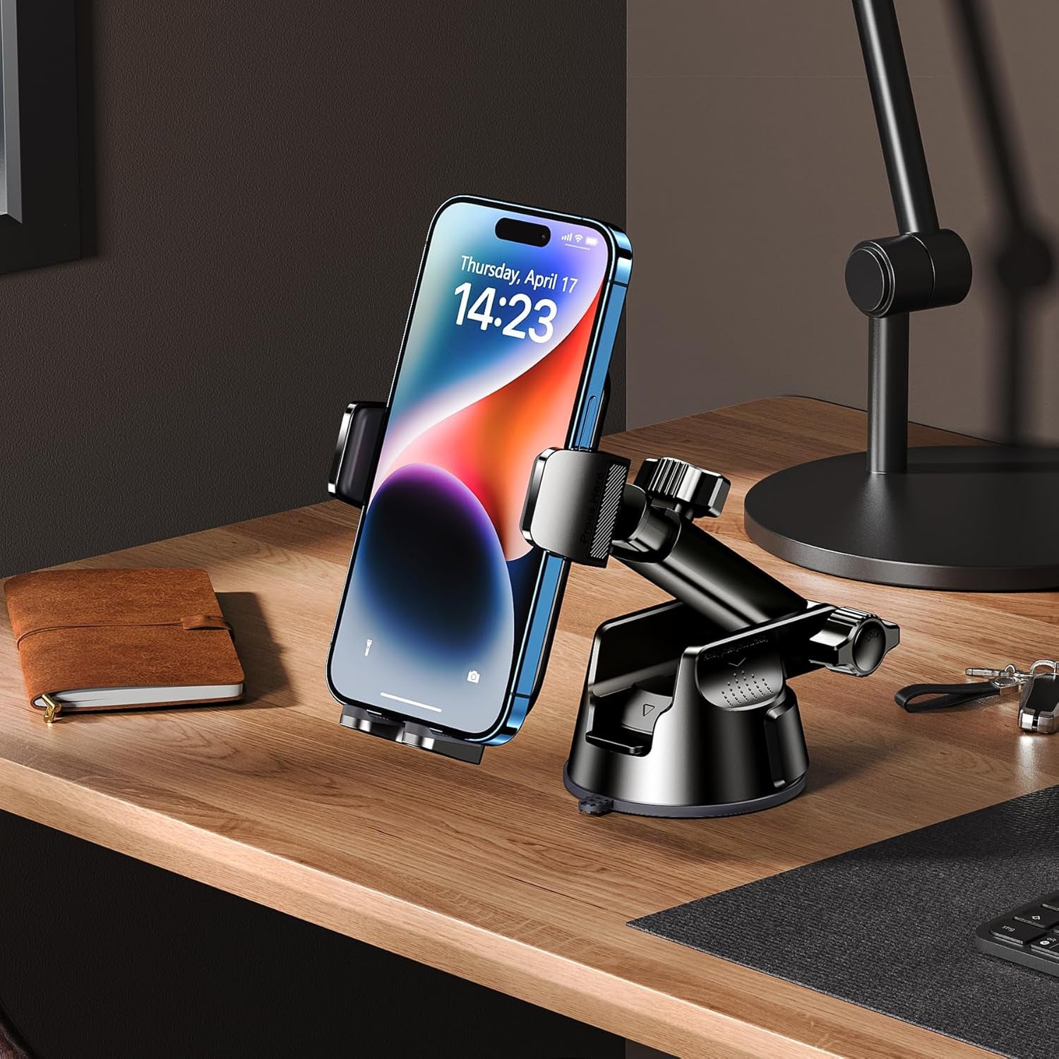 Universal Car Phone Mount - Dash, Windshield & Air Vent Holder for iPhone & Smartphones - Hands-Free Convenience