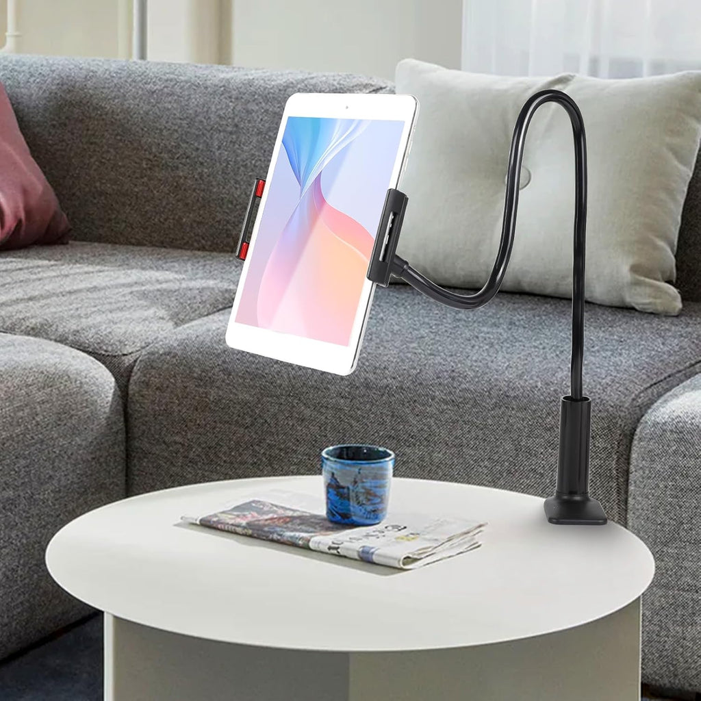 Ultimate Gooseneck Tablet and Phone Stand for Bed - Adjustable Flexible Arm Holder for 4-10 Inch Devices