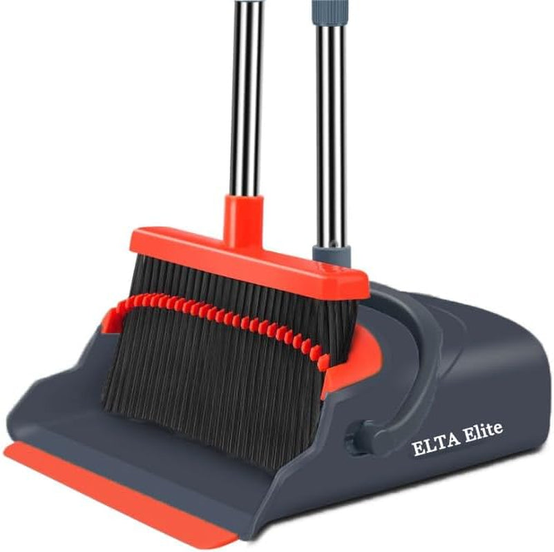 Upright Broom & Dust Pan Set - Effortless Cleaning Made Easy!