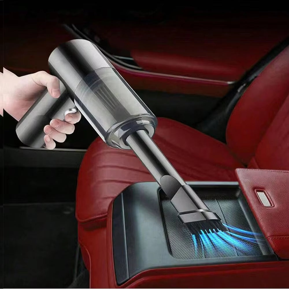 Versatile Cordless Handheld Car Vacuum Cleaner - Dual Blowing & Suction with Multi-Nozzles for Home, Pet, and Office Use