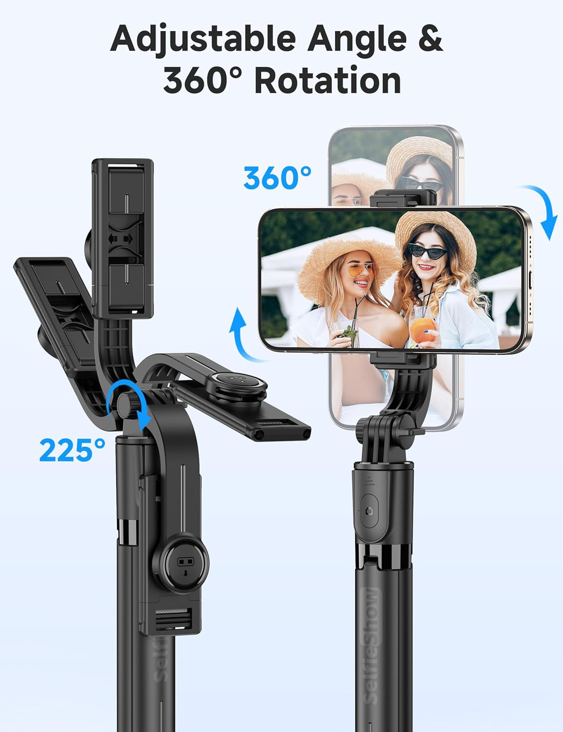 Ultimate 4-in-1 Portable Selfie Stick & Tripod with Wireless Remote - 360° Rotating Mini Stand for iPhone & Android