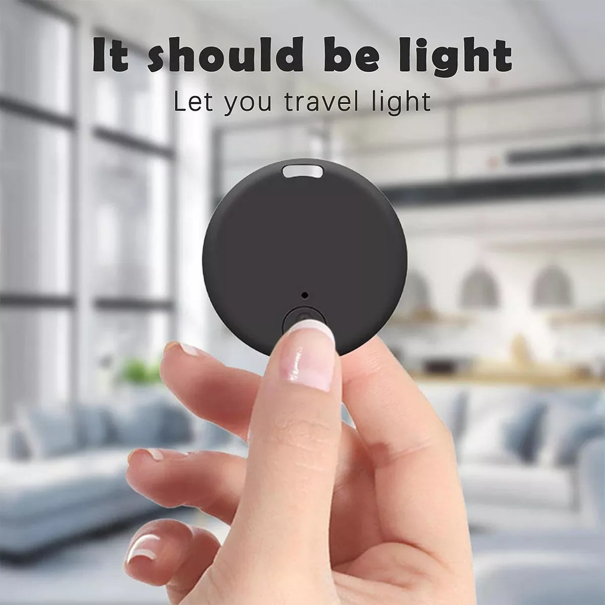 Bluetooth Mini GPS Tracker - Child & Pet Finder Key Tag for Ultimate Location Security