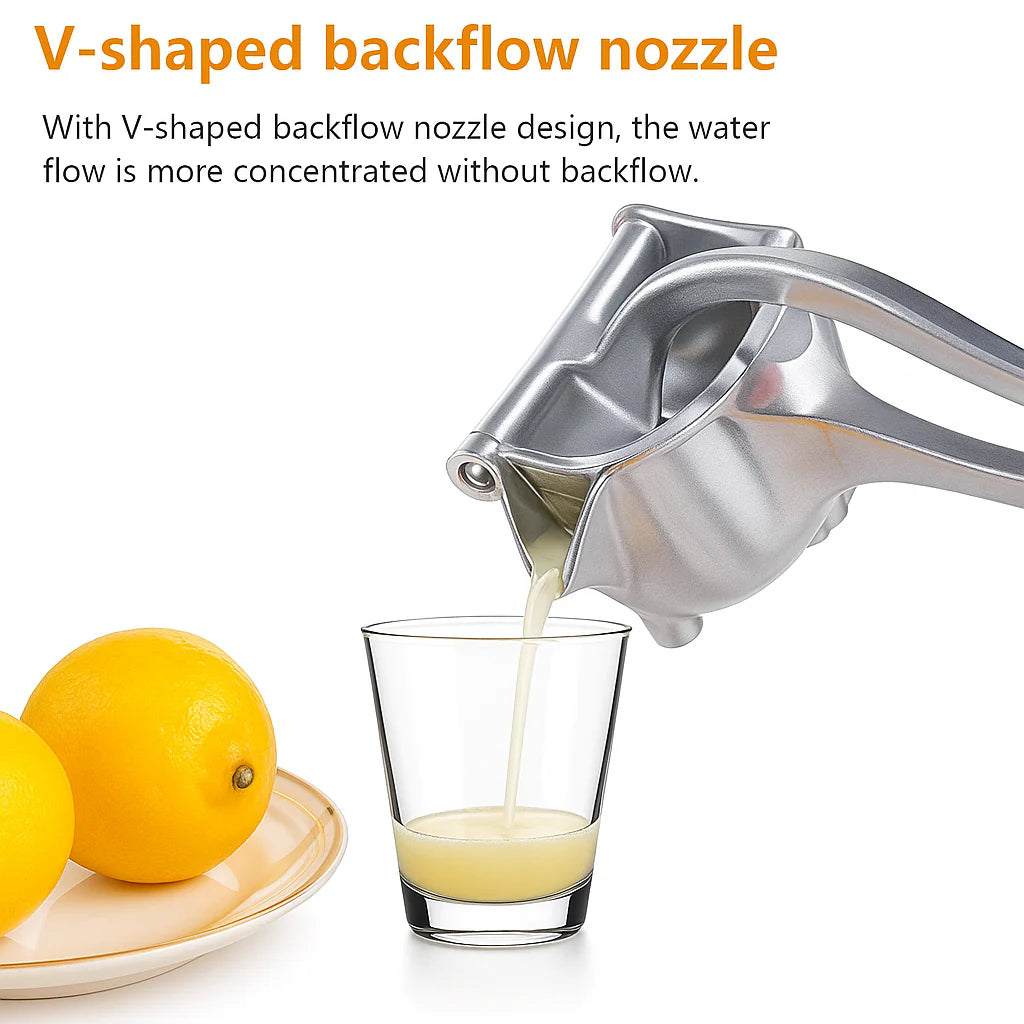 Premium Heavy Duty Metal Manual Juicer - Effortlessly Squeeze Fresh Lemon & Orange Juice!