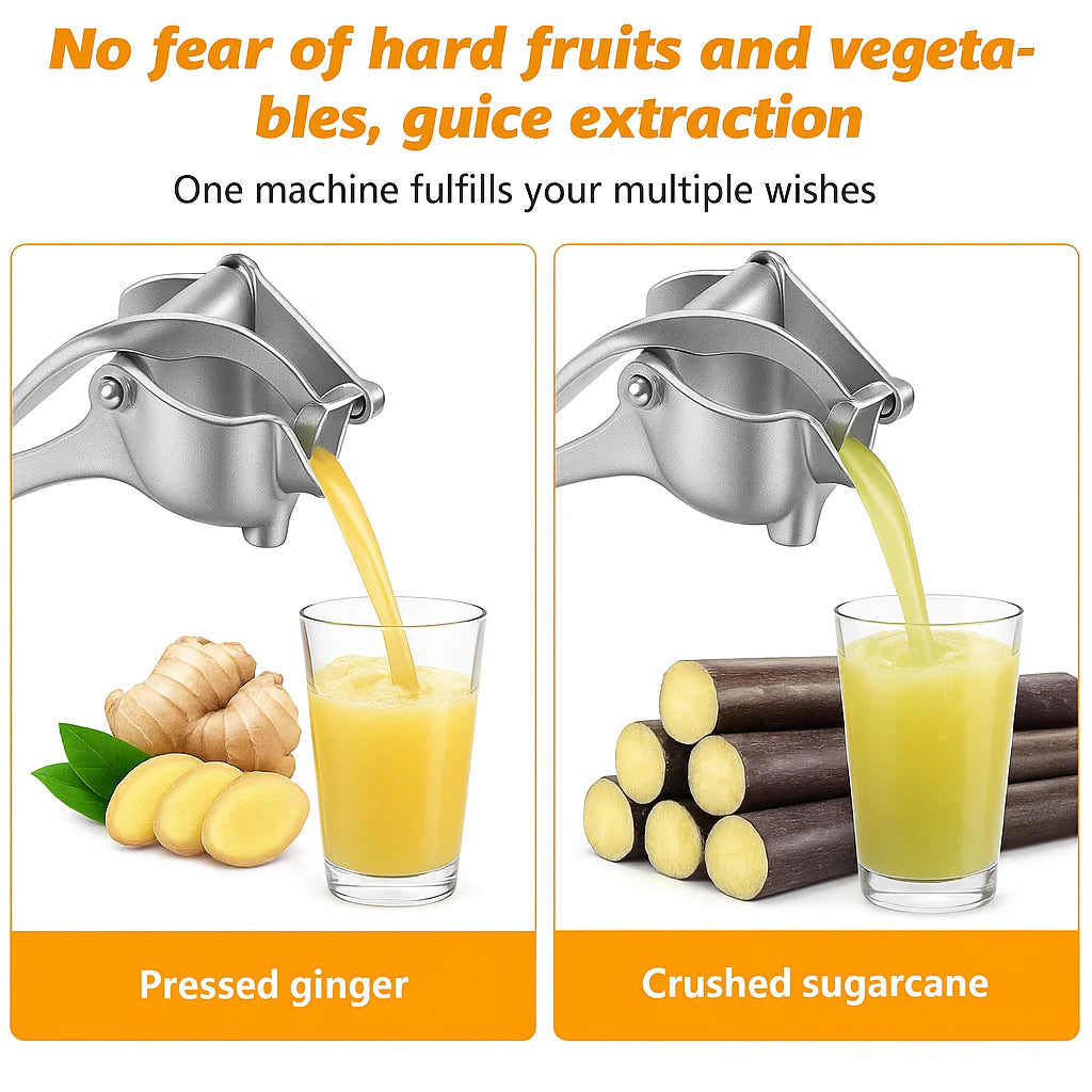 Premium Heavy Duty Metal Manual Juicer - Effortlessly Squeeze Fresh Lemon & Orange Juice!