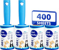 Ultimate Extra Sticky Lint Roller Mega Pack - 400 Sheets for Effortless Pet Hair Removal from Clothes, Furniture & Carpets