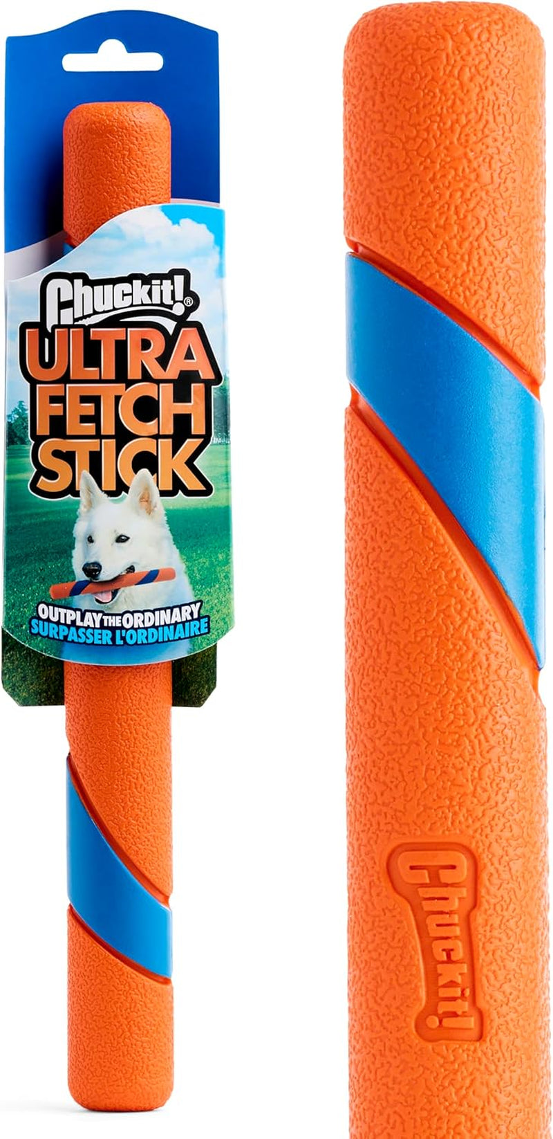 Ultra Fetch Stick - 12 Inch Interactive Outdoor Dog Toy for All Breeds