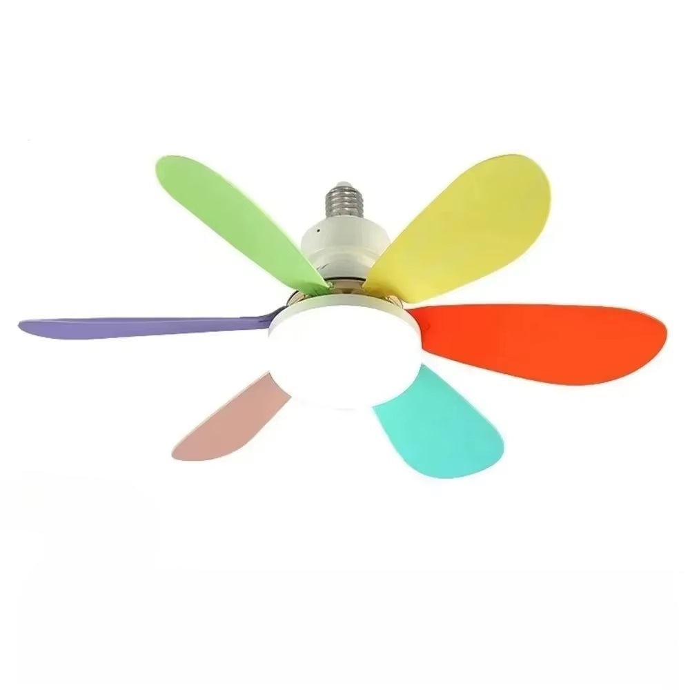 40W LED Ceiling Fan Light with Remote Control - Dimmable, Perfect for Living Room & Study, 85-265V
