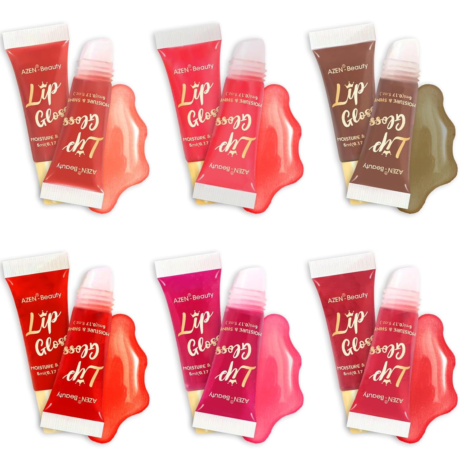 24 Pack Color Lip Oil Set - Moisturizing & Nourishing Lip Gloss with Vitamin E for Soft, Hydrated Lips - Perfect Valentines & Easter Gifts