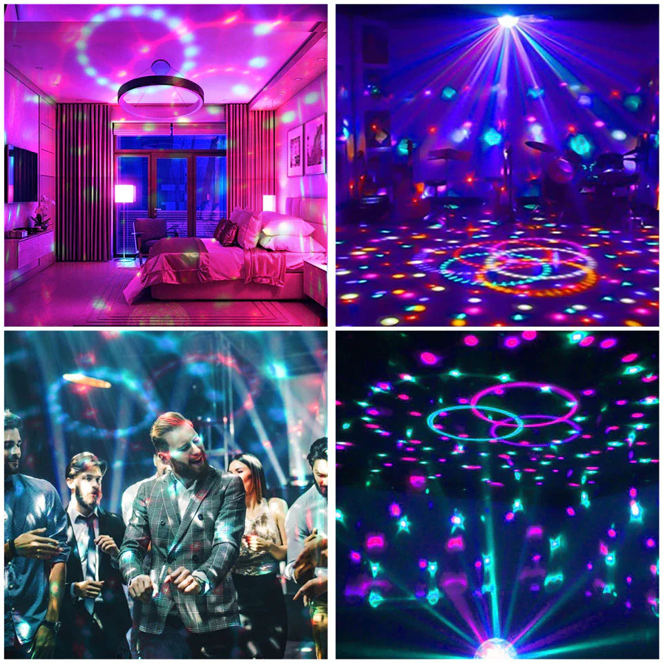 Vibrant Sound-Activated Disco Party Strobe LED DJ Ball Dance Lamp