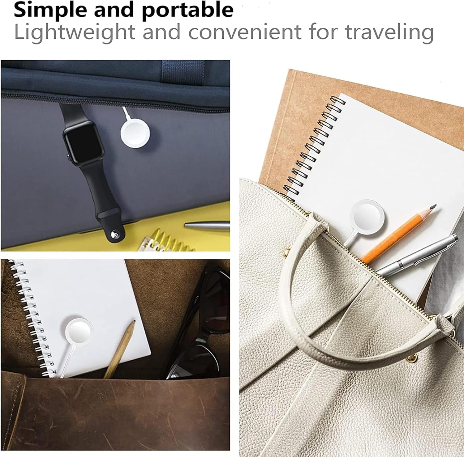 2026 Upgraded Magnetic Charging Cable for Apple Watch - 3.3Ft USB-C Wireless Charger Compatible with Series Ultra/10/9/8/7/6/SE/SE2/5/4/3/2 - White