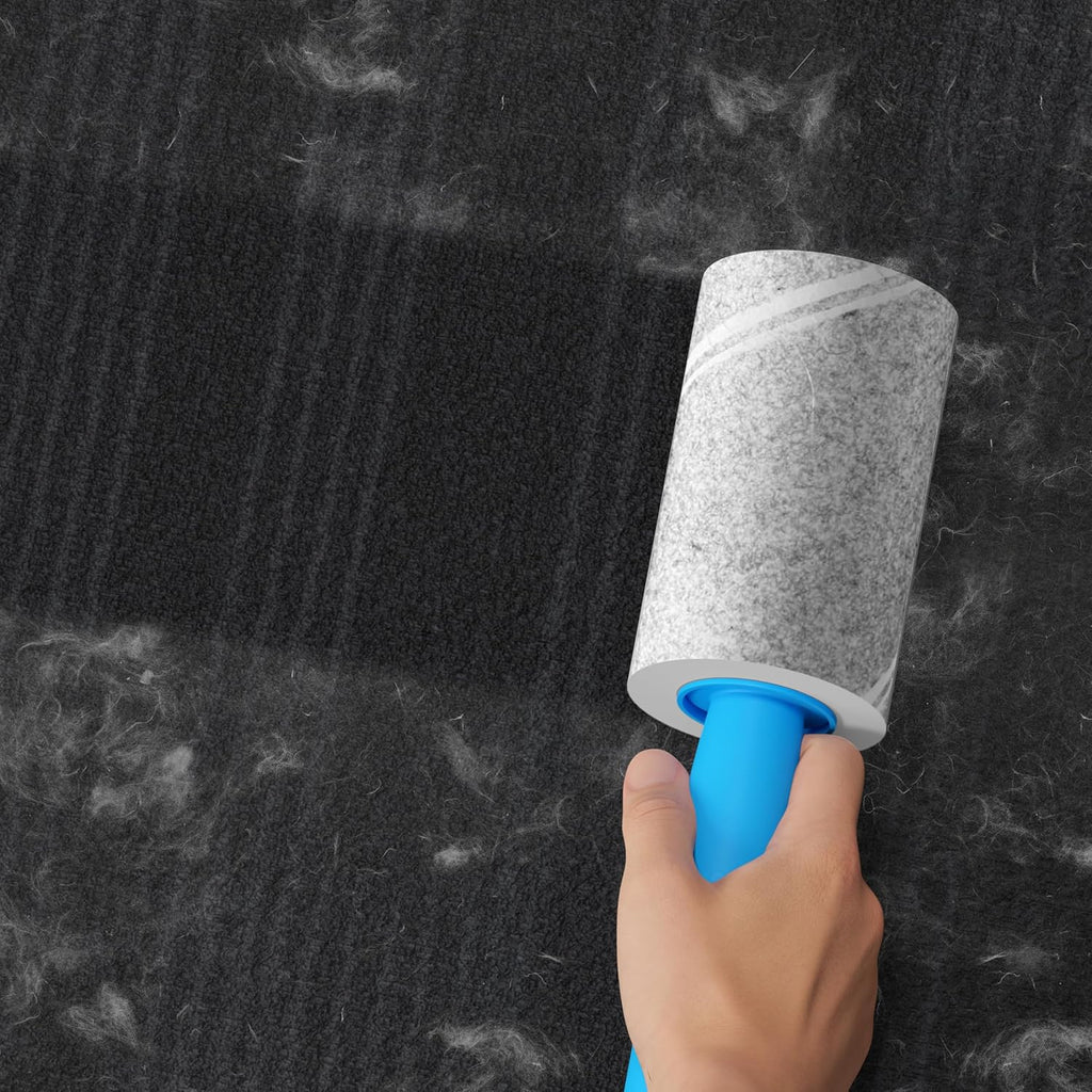 Ultimate Extra Sticky Lint Roller Mega Pack - 400 Sheets for Effortless Pet Hair Removal from Clothes, Furniture & Carpets