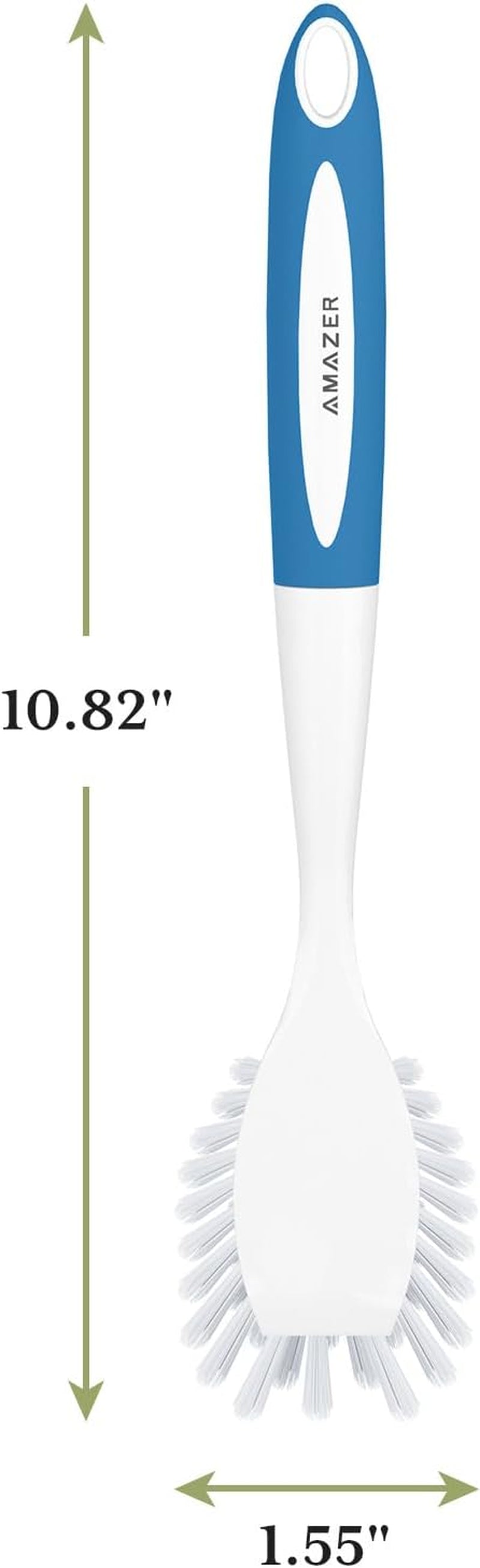 2-Pack Dish Brush Set - Sturdy Handle Kitchen Scrub Brushes for Effortless Cleaning of Sinks, Pots, and Pans