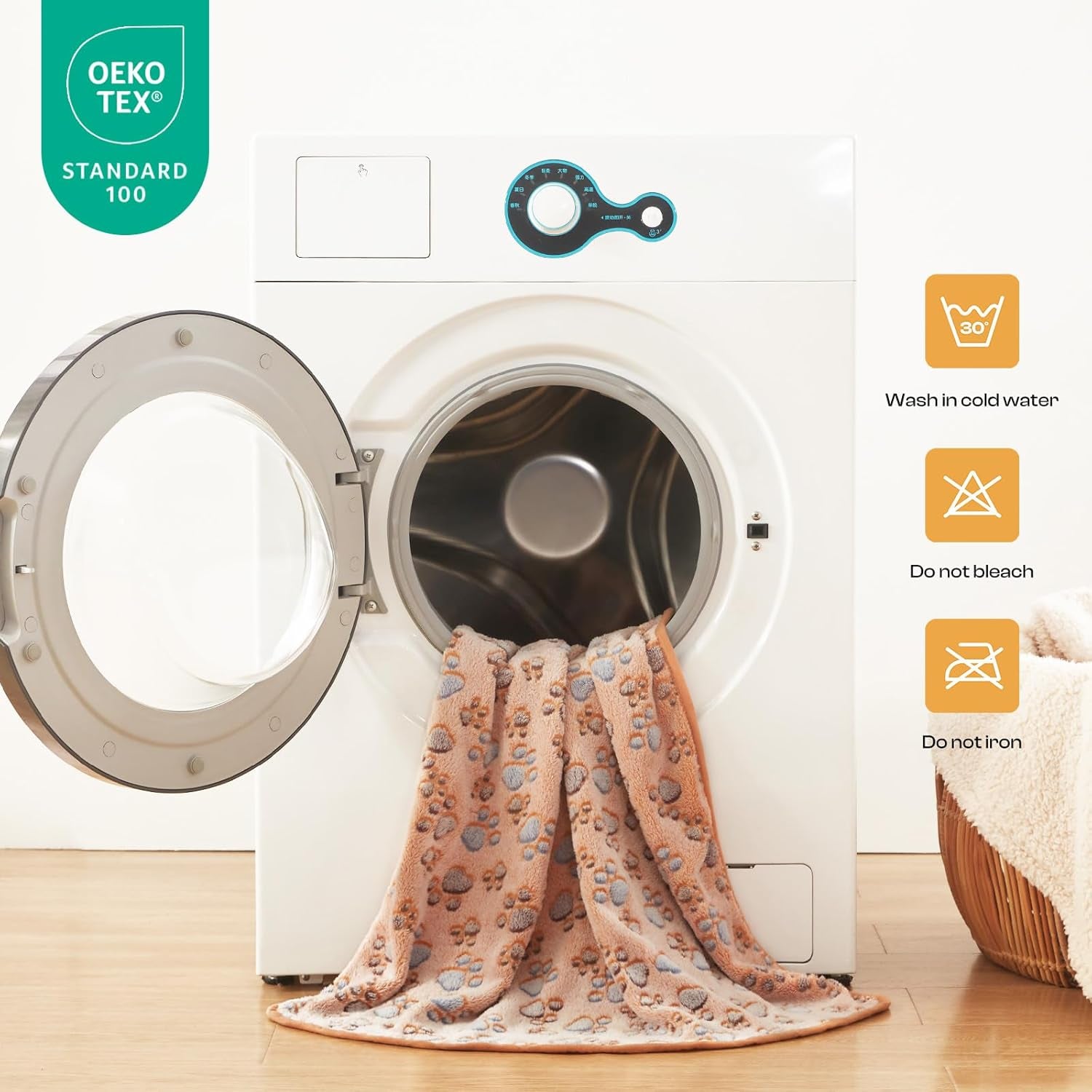 Premium Super Soft Fleece Pet Blanket – 3 Pack Fluffy Flannel Throws for Dogs & Cats in Brown, Pink, and White (Small 23x16 Inch)